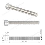 M8×70 hex socket bolts