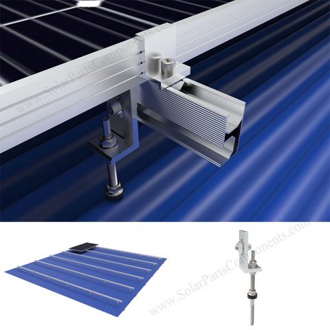 L-feet, hanger bolts solar installation