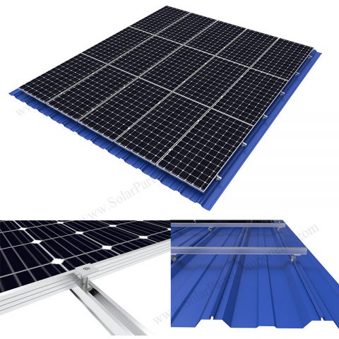 rhombic metal roof clamp for solar