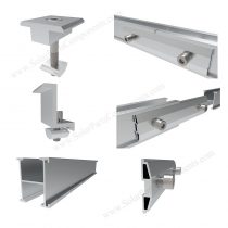 pv mounting components for metal roof