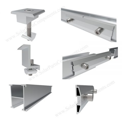 pv mounting components for metal roof