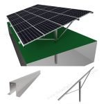 PV ground mounting system pole