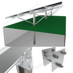 PV ground racking structure pole