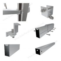 solar ground racking structure pile