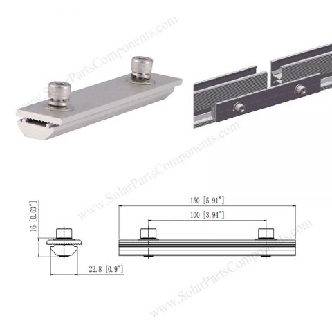 rail splice for solar mounts
