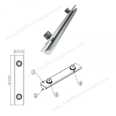 rail splice kit for solar panel