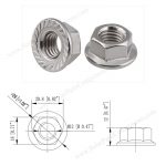 serrated flange nuts M12