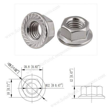 serrated flange nuts M12 serrated flange nuts M12