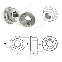 serrated flange nuts 10mm
