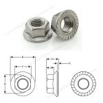 serrated flange hex nuts