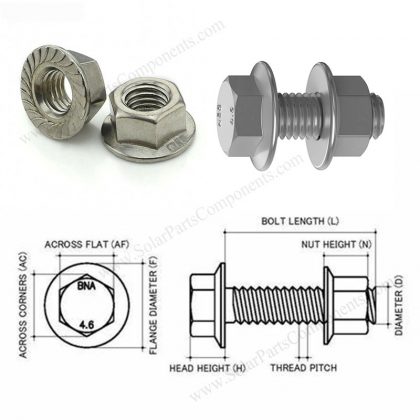 A2 Stainless Metric Steel Aerotight Self Locking Nuts M3 M4 M5 M6 M8 M10 M12 - Spalding Fasteners