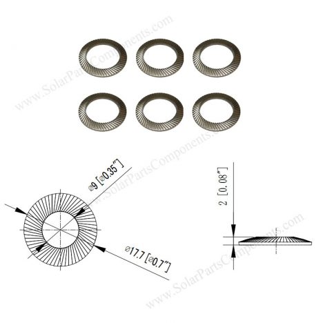 Serrated Ribbed Washers for PV installation Serrated Ribbed Washers for PV installation