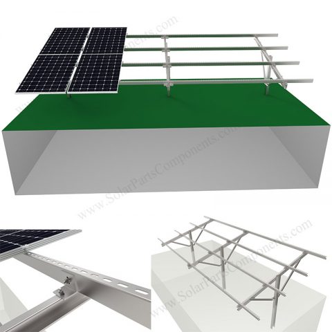 solar panel pile ground mounts