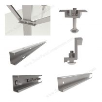 PV pile racking strucure