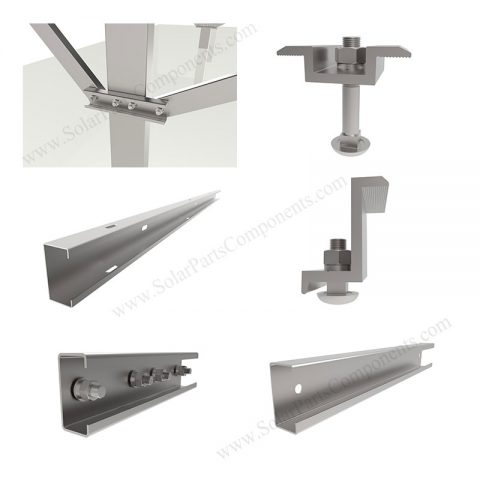 PV pile racking strucure