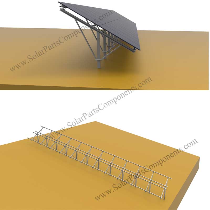 Solar Pile Ground Mounting System