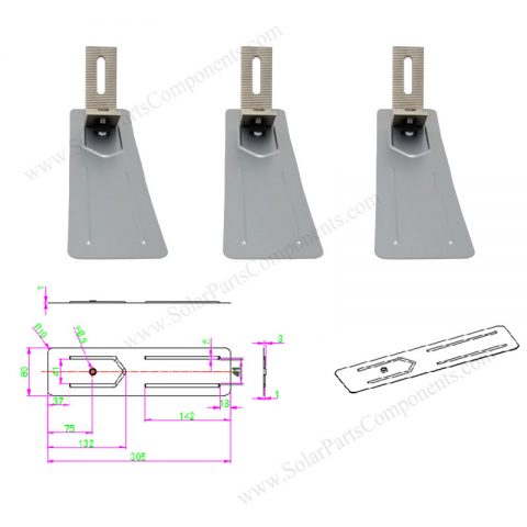 asphalt shingle roof flashing for solar panels