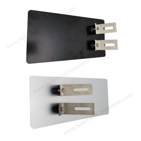 solar flashing plate for asphalt roofing tiles