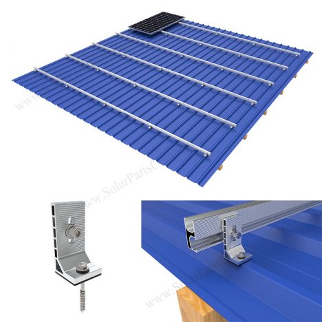 L feet bracket solar roof mounting system