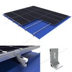 L foot bracket solar roof mounting structure