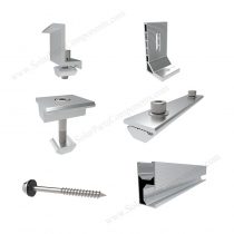 L foot solar roof mounting components