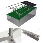 PV Module mounting for sloping ground