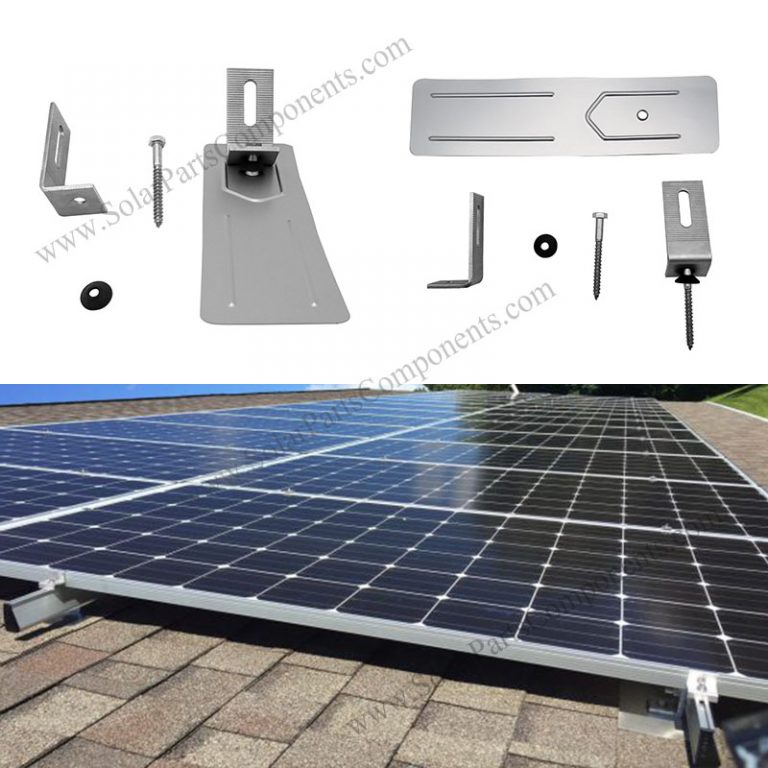 Solar panel flashing mount kits