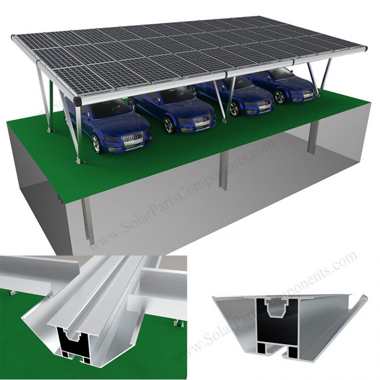Waterproof solar carport system,SPCGPAV3RW
