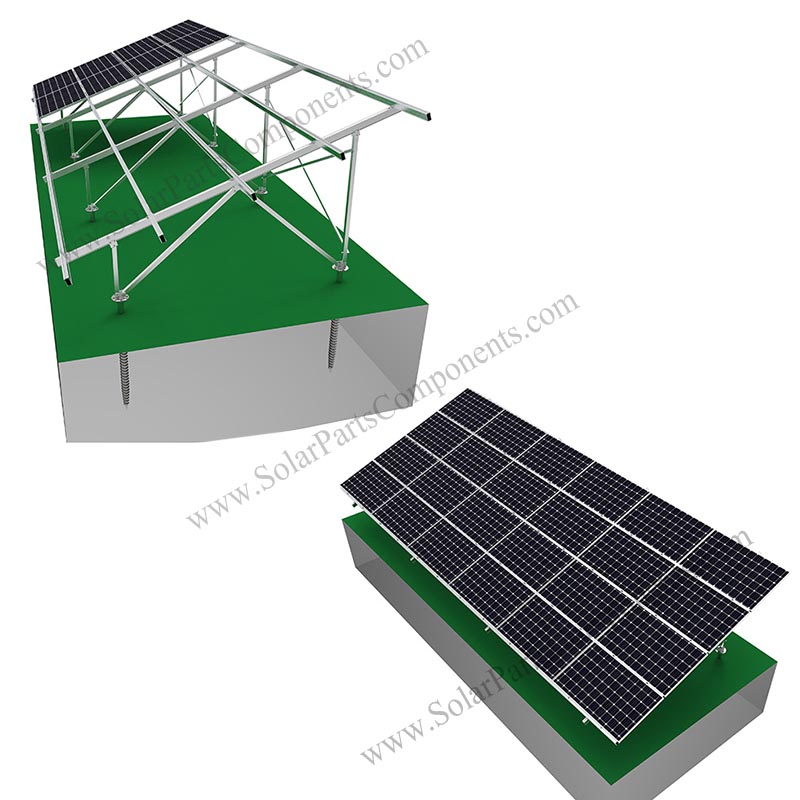 aluminum PV ground mounting system