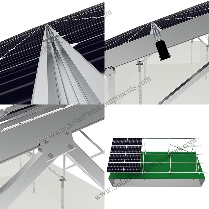 aluminum ground mounts for solar panel