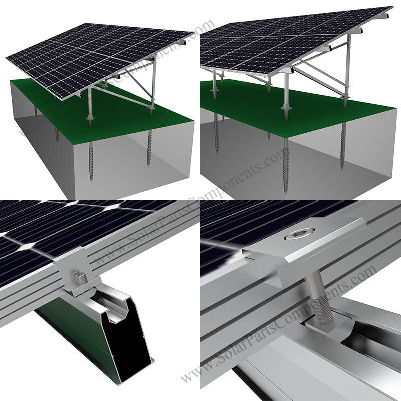 aluminum solar ground mounting system