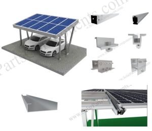 waterproof solar carport mounting system components