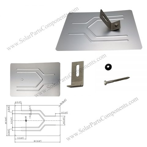 pv module roofing plate