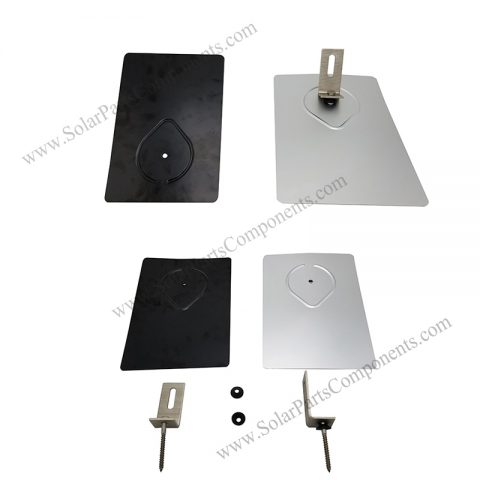 aluminum flashing for solar panel roof mounting system