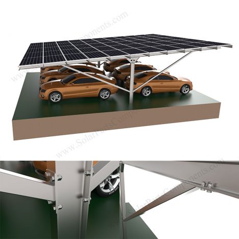 galvanized steel solar carport frame