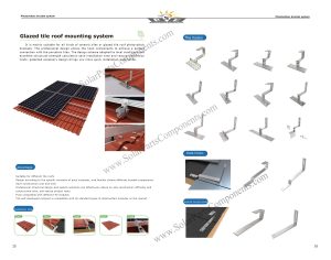 Glazed tile roof mounting system