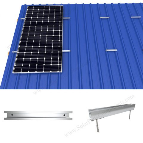 solar metal roof clamps U rail