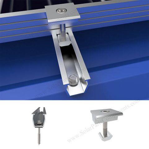 rail free solar metal roof clamps