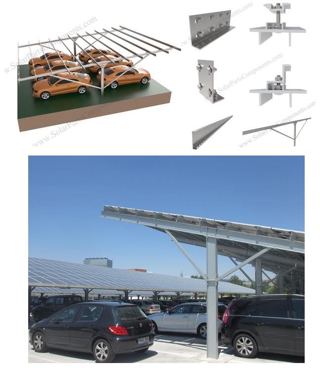 Solar Carport-Mounting System Galvanized Steel