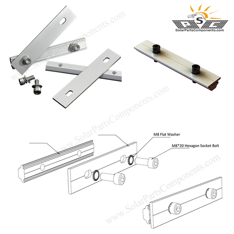 aluminum rail splice for solar mounts