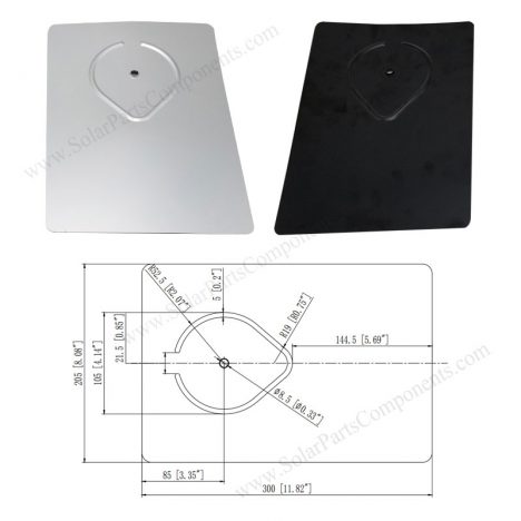 aluminum flashing for solar panel roof mounting system