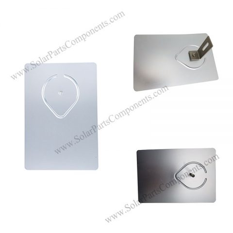 solar roof flashing silvery and black