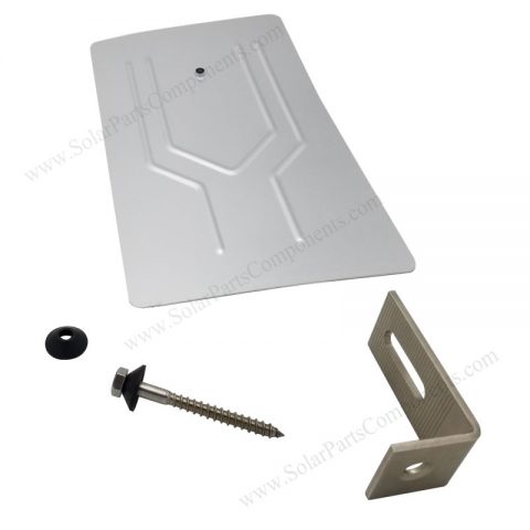 solar roof mounting flashing with L foot