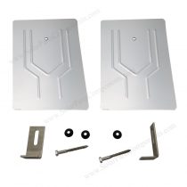 solar roof mounting flashing with L bracket