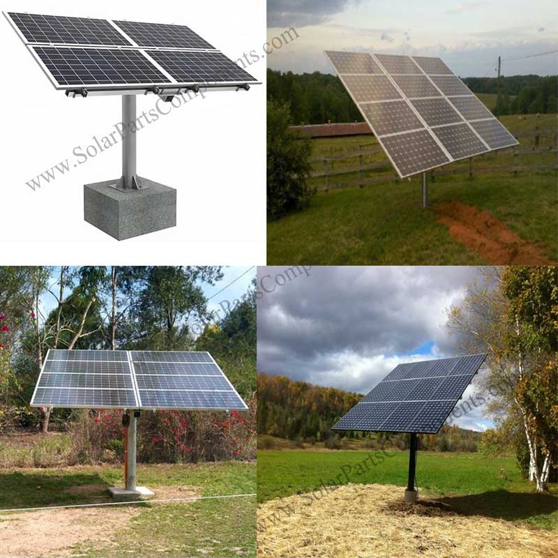 solar Pole Ground Mounting