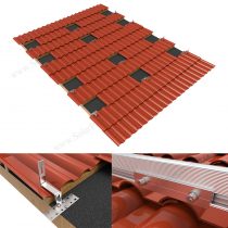 Solar Tile Roof Hook Mounting System