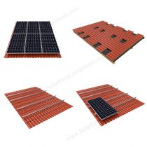 solar roof mounting system with roof bracket