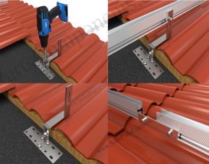 Side mounting adjustable roof hook