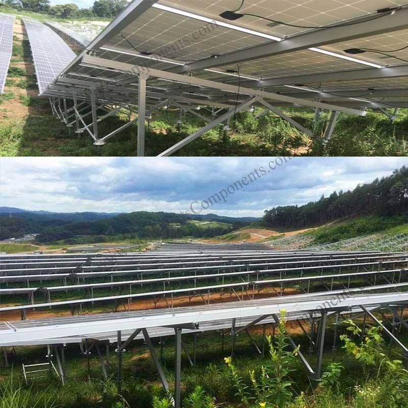 Slope solar Ground system