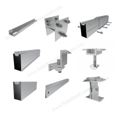 PV slope ground mounting components